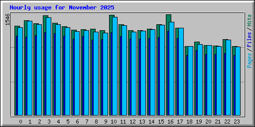 Hourly usage for November 2025
